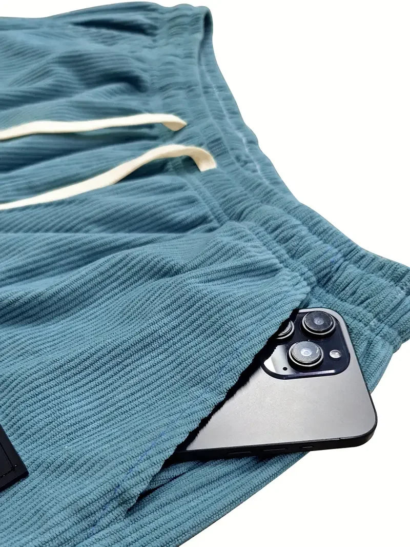 Pantalon ComfortFit en Velours Côtelé – Tissu Côtelé Doux à Coupe Décontractée