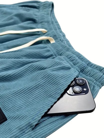 Pantalon ComfortFit en Velours Côtelé – Tissu Côtelé Doux à Coupe Décontractée