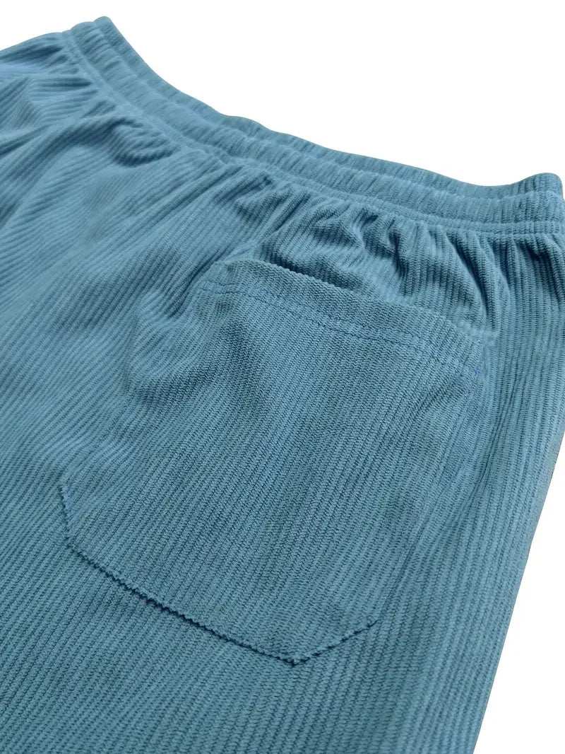 Pantalon ComfortFit en Velours Côtelé – Tissu Côtelé Doux à Coupe Décontractée