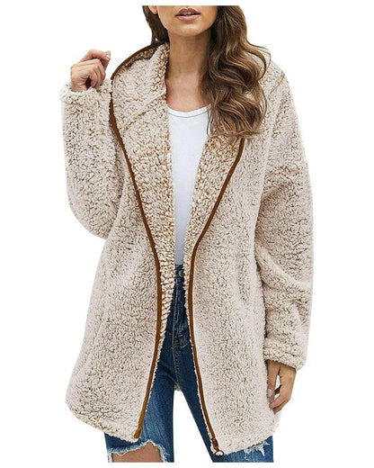Amélie – Manteau long en peluche douce