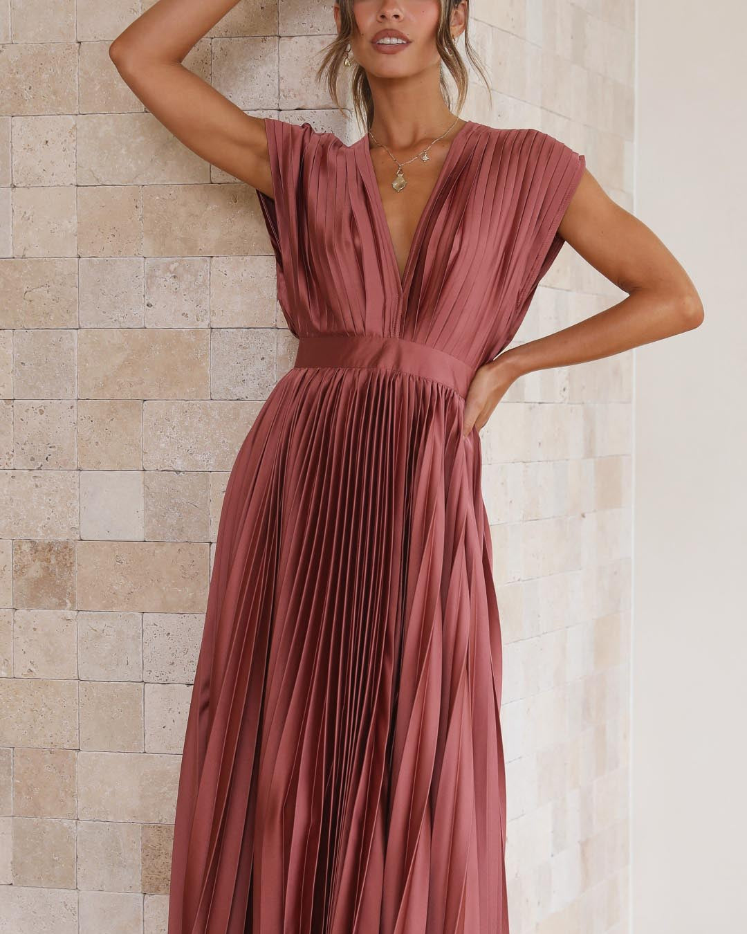 Éternelle™ | Robe Élégante Plissée