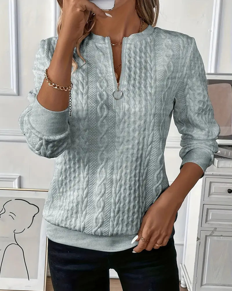 Élise Zip - pull confortable et polyvalent pour tous les jours