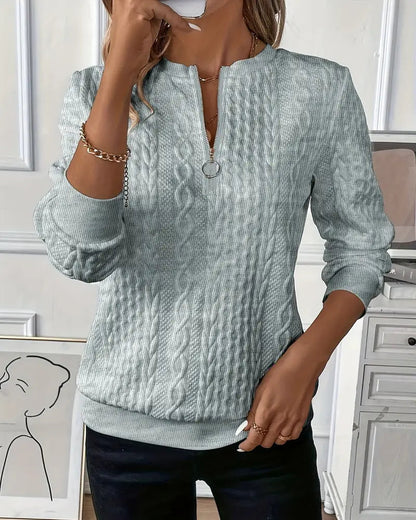 Élise Zip - pull confortable et polyvalent pour tous les jours