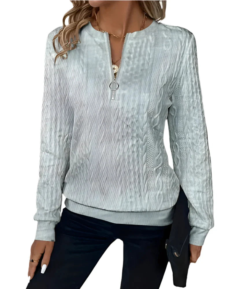 Élise Zip - pull confortable et polyvalent pour tous les jours