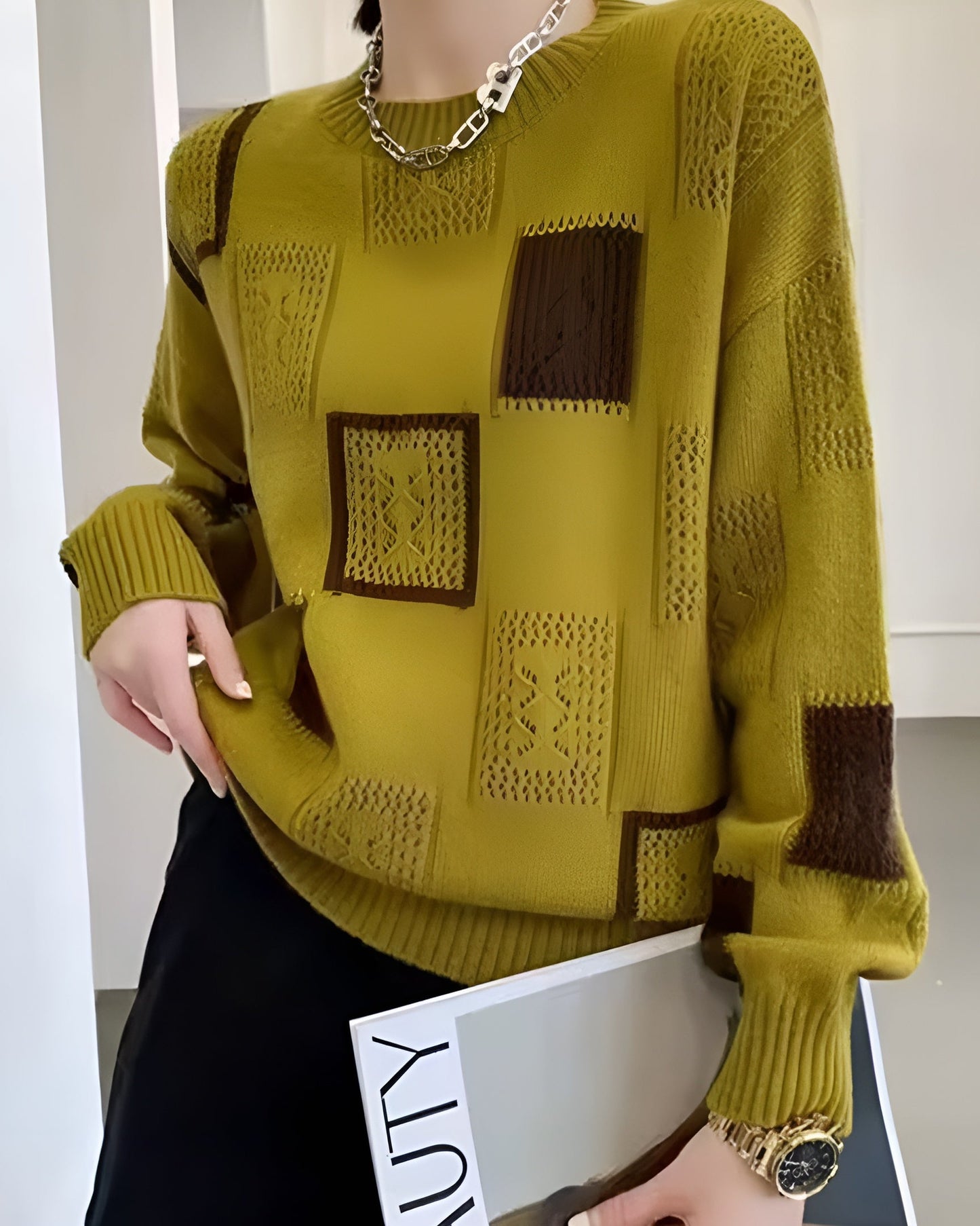 Alida – Pull en maille avec détails élégants