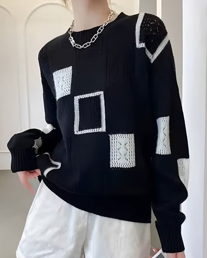 Alida – Pull en maille avec détails élégants