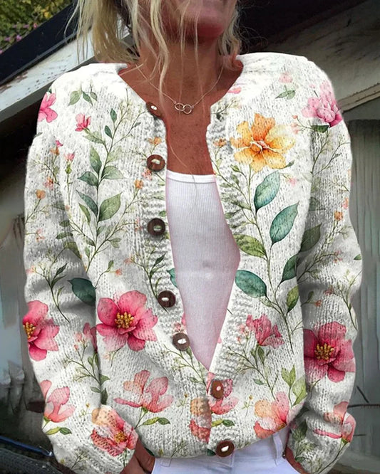 Mina™ | Gilet Fleuri Intemporel