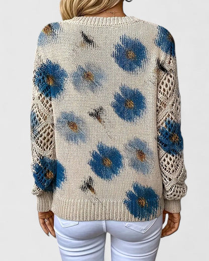 Aurélie | Pull élégant à motif floral