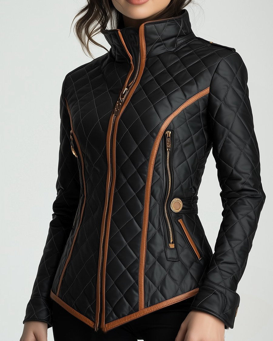 Lillian | Veste Matelassée à Motif Losanges