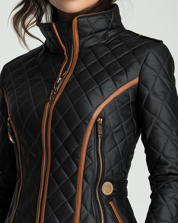 Lillian | Veste Matelassée à Motif Losanges