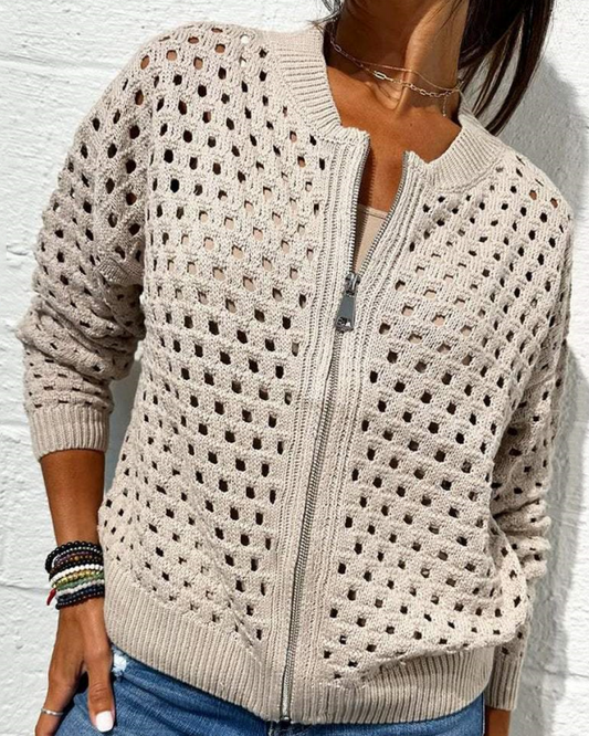 Liora™ | Gilet Élégant en Tricot pour Femmes