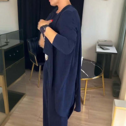Élégance Trois | Ensemble 3 pièces élégant – cardigan, haut et pantalon