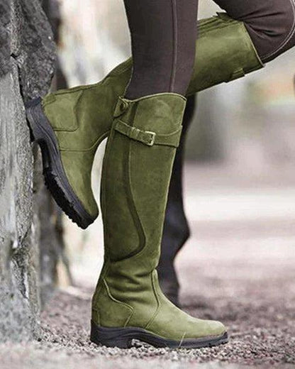 Maeve | Bottes d’Équitation en Cuir Imperméable